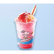 Snoopy's Strawberry & White Peach Frappe