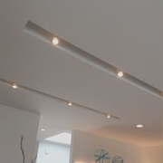 Hidden/Recessed Track Lighting