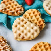 Waffle With Linzer Cookies