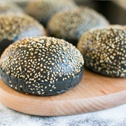Black Brioche Burger Bun