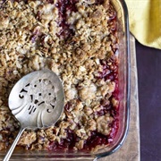 Apple, Fig and Plum Crumble