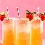 Apple Lime and Strawberry Mocktail