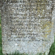 Hannah Twynnoy's Gravestone