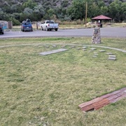 Jemez Springs Library Human Sundial
