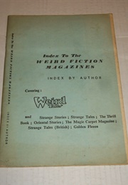 Index to the Weird Fiction Magazines (T.G.L. Cockcroft)