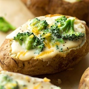 Potato Stuffed With Broccoli and Cheese