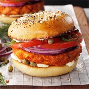 Salmon Patty Sandwich