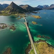 Fredvang Bridges, Nordland County, Norway