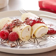 Raspberry Crepes