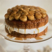 Maple-Bourbon Banana Pudding Cake