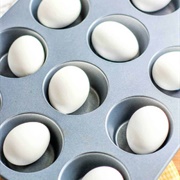 Muffin Tin Hard-Boiled Egg