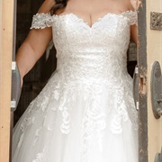 Lace "Trickle" Onto Skirt