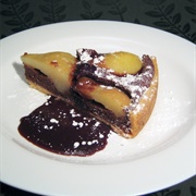 Pear and Chocolate Tart
