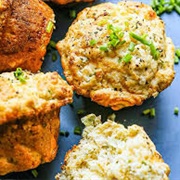 Homemade Cheddar and Chive Muffins