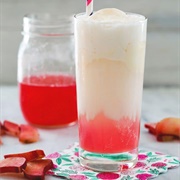 Rhubarb Ice Cream Soda