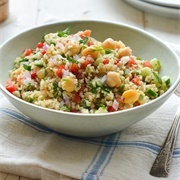 Chickpea Wheat Salad