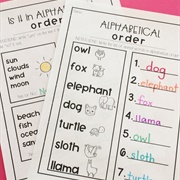 List All Your Classmates in Alphabetical Order