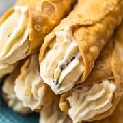 Whipped Cream Cannoli