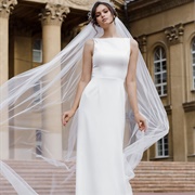 Crepe Wedding Dress