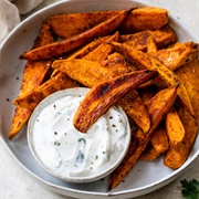 Gravy Sweet Potato Wedges
