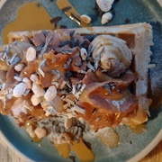 Peanut Butter Cream Waffle