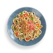 Mushroom Yasai Yaki Soba With Udon
