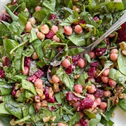 Chickpea, Beetroot, and Spinach Salad