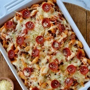 Pasta Pepperoni Pizza