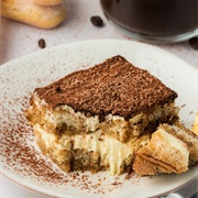 Whisky Tiramisu With Chantilly Macasrope and Espresso Gel