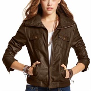 Faux Leather Jacket