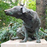 Brown Dog Statue