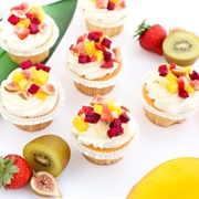 Tropical Fruit Cupcake (Seafoam Cupcake)