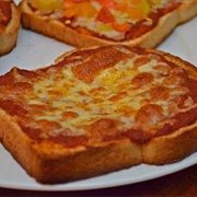 Cheese on Toast With Ajvar