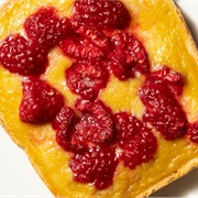 Raspberry Custard Toast