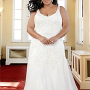 Scoop Neck Wedding Dress