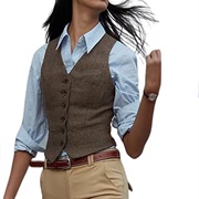 Button-Down Shirt With Vest
