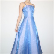 Iridescent Fabric Prom Dress