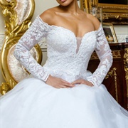 Mesh Fabric Wedding Dress