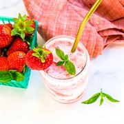 Strawberry Coconut Milk Tea