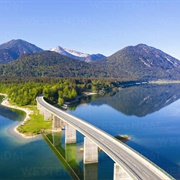 Faller-Klamm-Brücke, Lenggries, Germany