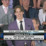 Charlie Elick (Canadian) - 36th Overall Draft Pick 2024 by the Columbus Blue Jackets