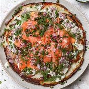 Smoked Salmon, Dill and Cream Cheese Gallette