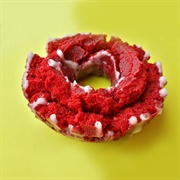 Red Velvet King Cake Donut