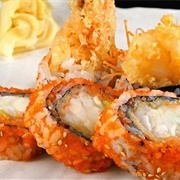 Lobster and Carrot Sushi With Prawns
