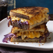 Grilled Cheese With Wild Onion Sauce