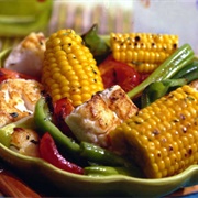 Roasted Corn and Fish