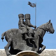Knights Templar Statue, England, UK