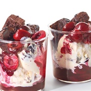 Chocolate Truffle and Cherry Cordial Sundae (Truffle Bomb)