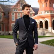 Turtleneck With a Suit