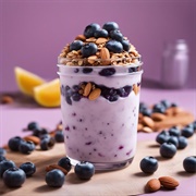 Acai and Blueberry Yoghurt Parfait